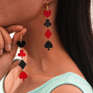 Wholesale Valentine's Day heart-shaped acrylic earrings