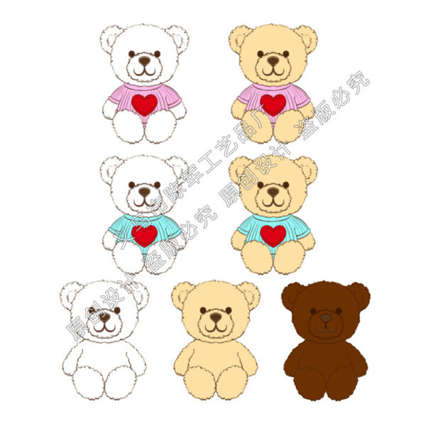 Wholesale Little Bear Family Series Cute Animal Micro Scenes Doll Accessories