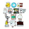 Wholesale Cartoon Duck series cute English letter brooch