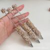 Wholesale Leopard Print Bow Pearl Full Diamond DIY Beadable Pen