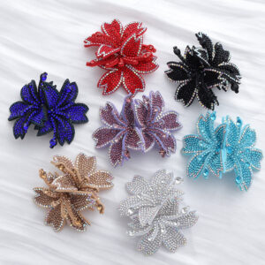 Wholesale Colorful rhinestone butterfly self stitching DIY Patches