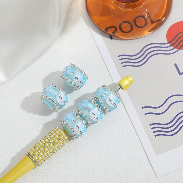 Wholesale 10pcs cartoon round beads straight hole handmade loose beads OLY Exclusive