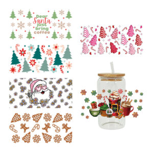 Wholesale UV Transfer Paste Glass Crystal Label Crystal Paste Cross-border Special Paste for 16oz Glass Cup 23cmX11cm