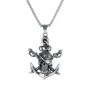 Pirate + stainless steel chain