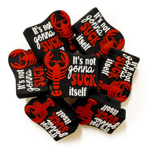 Wholesale 10pcs Red Shrimp Cartoon Focal Beads
