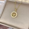 Wholesale Religious bronze micro-painted Virgin Mary pendant