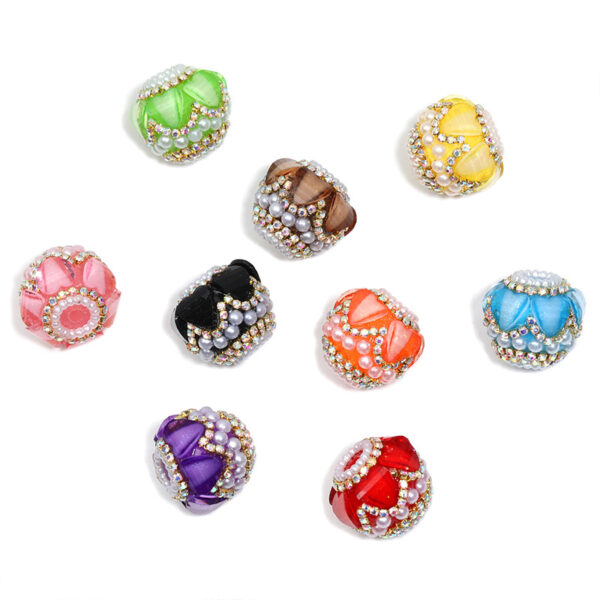 Wholesale Cat's Eye Love Chain Pearl Diamond Ball Beads