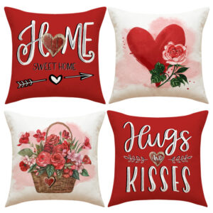 Wholesale Valentine's Day Set Pillowcase Red Heart Pillowcase