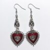 Wholesale jewelry dark gothic punk wind Wild Rose heart-shaped Blood Eye dripping bat earrings