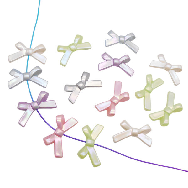 O1CN01ULgb561aedudK86DT_2219135483355-0-cib Wholesale Acrylic Plated Cartoon Bow Loose Acrylic Beads