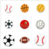 Wholesale Cartoon football basketball rugby baseball embroidered patches
