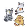Wholesale Cute and funny cat star cartoon cat back alloy brooch