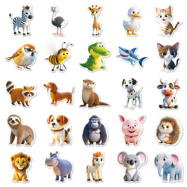 O1CN01UN7eOn1zURPiCGi56_2208087546717-0-cib Wholesale 50 cartoon animal stickers waterproof