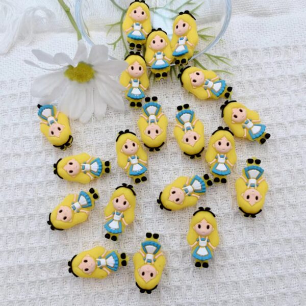 Wholesale 10pcs 3D Stereoscopic Silicone Cute Cartoon Beads