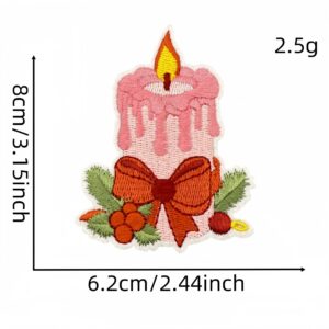 Pink christmas cloth sticker 16 #