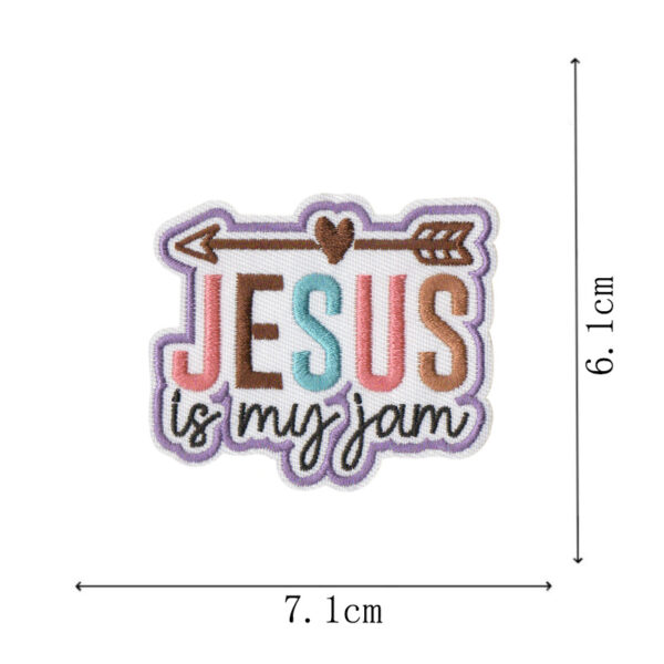 O1CN01UO5fN31C3Uyj3haF7_2893910025-0-cib Wholesale DIY Bible ironing cloth patch Jesus bag decoration patch