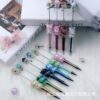 Wholesale pular DIY Pearl Flower Beadable Pen