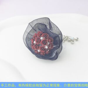 Red and black bouquet (1 piece)
