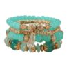 Wholesale Bohemian Crystal Beaded Bracelet suit Colorful Multi-layer Bracelet