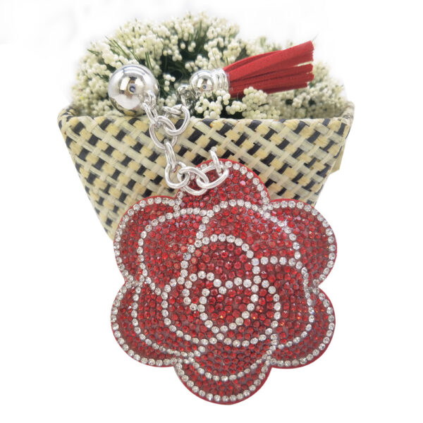 Wholesale Figure Plum Blossom Diamond Keychain