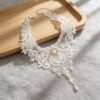 Wholesale Gothic lace lace fringe geometric necklace