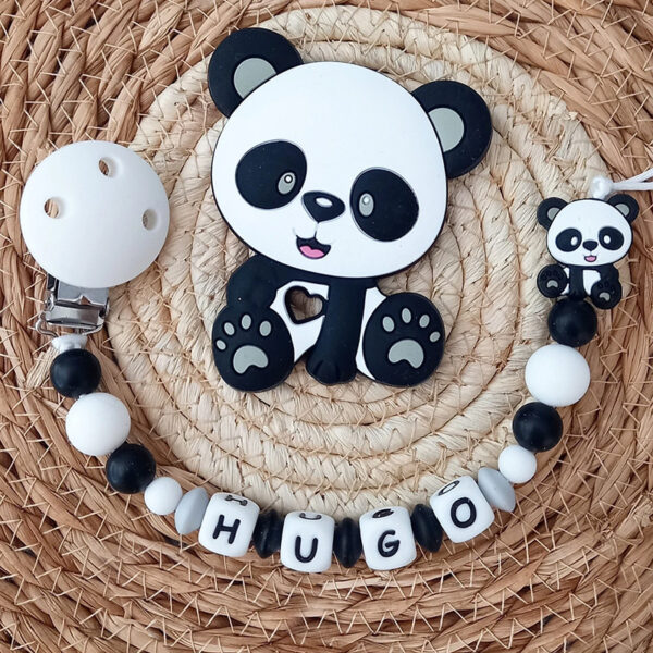 Wholesale 20pcs Bear Silicone Cartoon Unicorn Tooth Stick Beads