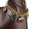 Wholesale Cherry Strawberry Bag Chain Cherry Dinosaur Crossbody Bag Keychain