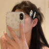 O1CN01URheIY2FcG3UEcl11_2218238518900-0-cib Wholesale Irregular oval rhinestone pearl hair clip