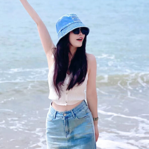 Wholesale fisherman hat concave-convex letter min washing cap sunscreen sunshade