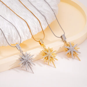 Wholesale Necklace Women's All-match Bamang Star Pendant Titanium Steel Clavicle Chain