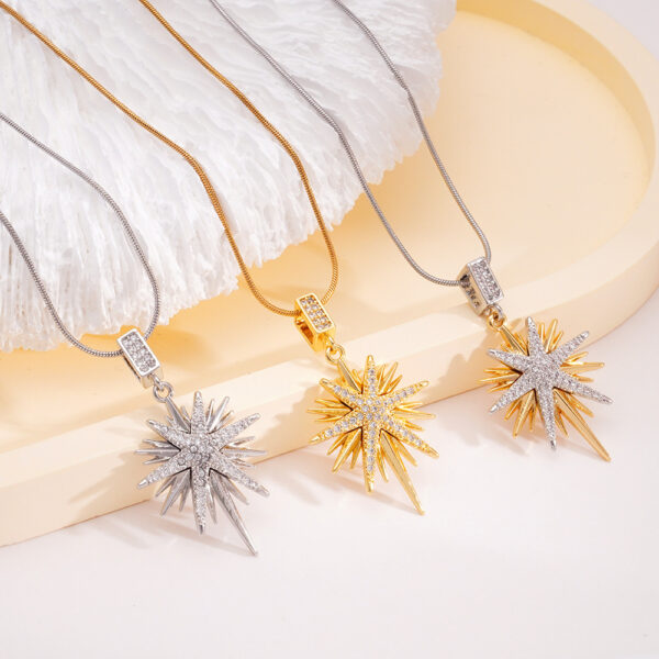 Wholesale Necklace Women's All-match Bamang Star Pendant Titanium Steel Clavicle Chain