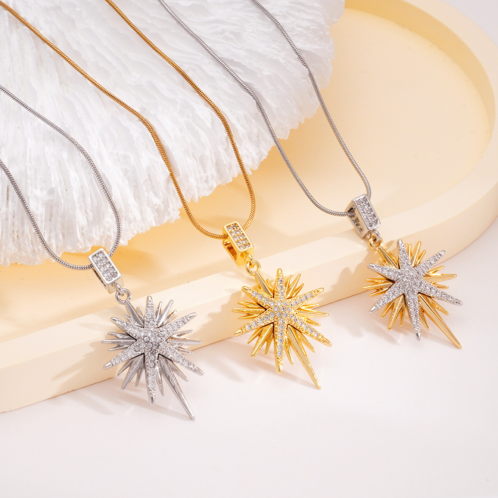 Wholesale Necklace Women's All-match Bamang Star Pendant Titanium Steel Clavicle Chain