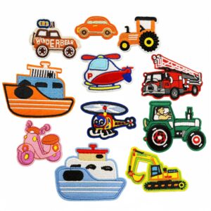 Wholesale Cartoon Car Plane Truck Embroidery DIY Patches