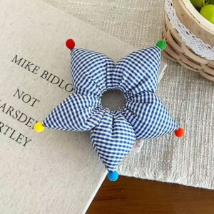 Blue grid five-pointed star