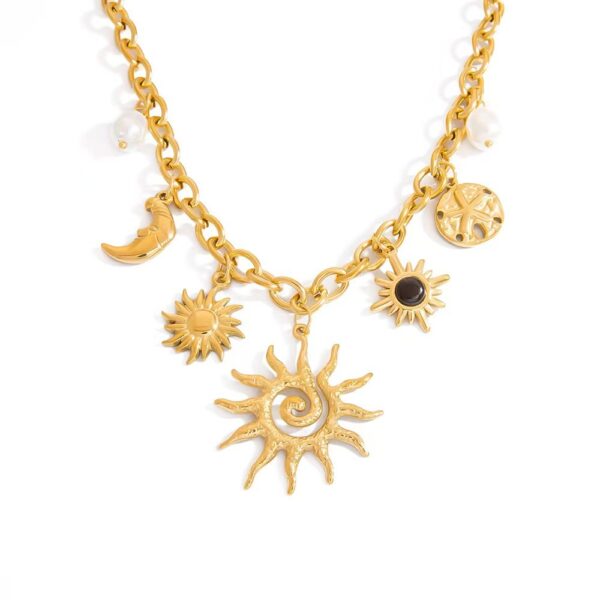 O1CN01UU7ZcO1x6VZ2bIrq3_2218560116394-0-cib Wholesale Sunflower Sun Moon Gemstone Pearl Pendant Necklace