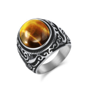 Steel color tiger eye stone / 10#