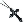 Wholesale Large Gothic Dark Black Cross Necklace