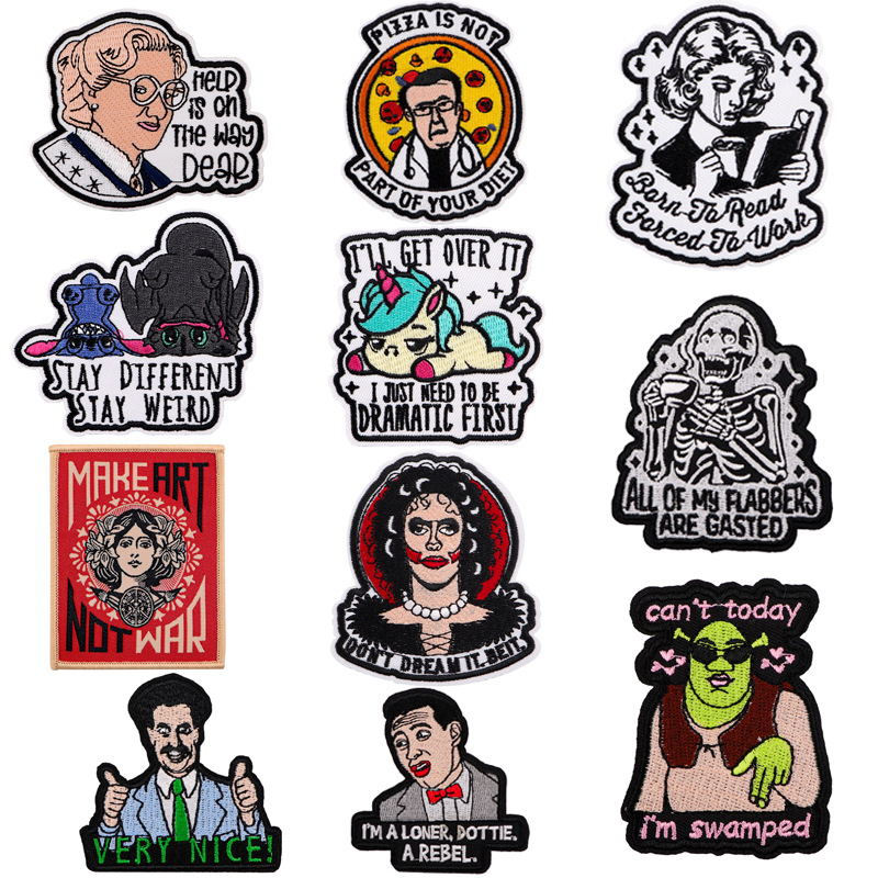 Wholesale Embroidery Cloth Sticker Letter Patch Clothing OLY Exclusive