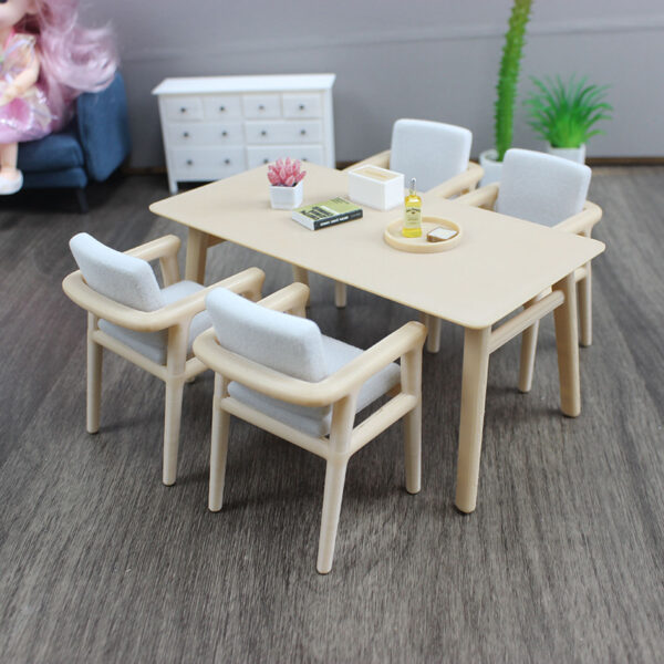 O1CN01UX5s1S24hn190TPnS_2212776247423-0-cib Wholesale Mini dollhouse decorations dining tables chairs