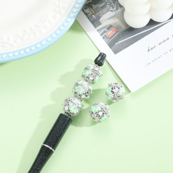 O1CN01UZrl7a25LB0Vs5R68_2217520477509-0-cib Wholesale antique bamboo leaf handmade accessories silver round beads