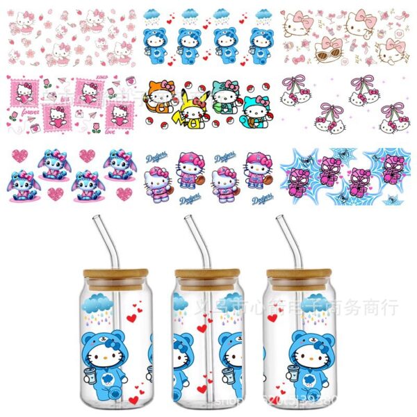 O1CN01Ua4r3r1IlMZBM8FvT_2216490590933-0-cib Wholesale Cute stereo UV DTF transfer crystal transparent stickers waterproof scratch resistant cartoon wholesale
