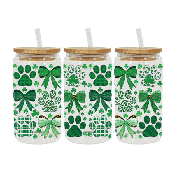 Wholesale UV Transfer Paste Glass Crystal Label Crystal Paste Cross-border Special Paste for 16oz Glass Cup 23cmX11cm