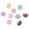 Wholesale 5pcs Five-petal Flower Diamond Bead Ball DIY Jewellery Bead Pen