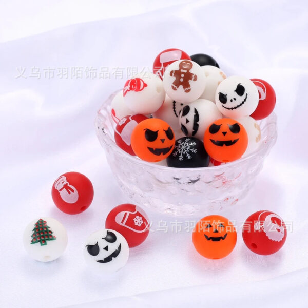 O1CN01UdWAFQ1gWkdPUczvm_2214318854150-0-cib Wholesale 50pcs DIY Halloween Baby Soothing Teething Holiday Series Silicone Beads