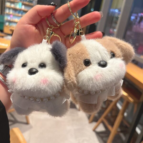 Wholesale Cartoon cute dog plush keychain
