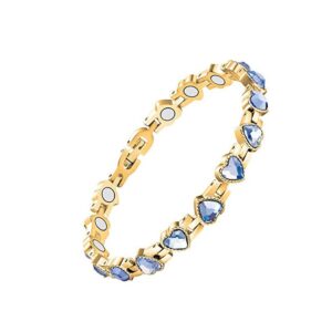 Full magnet - golden blue diamond