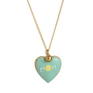 Green mom flower necklace
