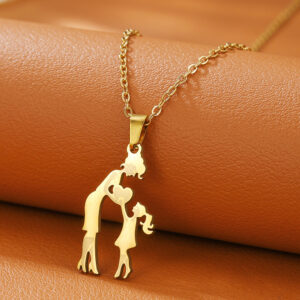 Mother + daughter (gold)