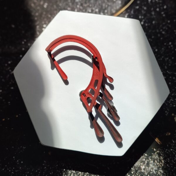 Wholesale Halloween wine red lava auricle earrings