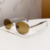 Wholesale Elliptical small frame metal sunglasses
